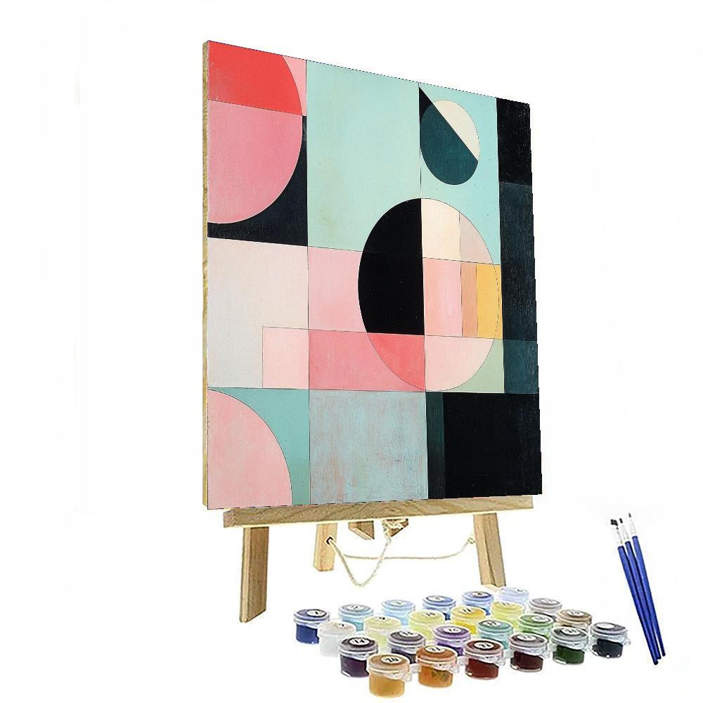 Kazimir Malevich Inspired Geometric Silence  Numbered Painting Kits