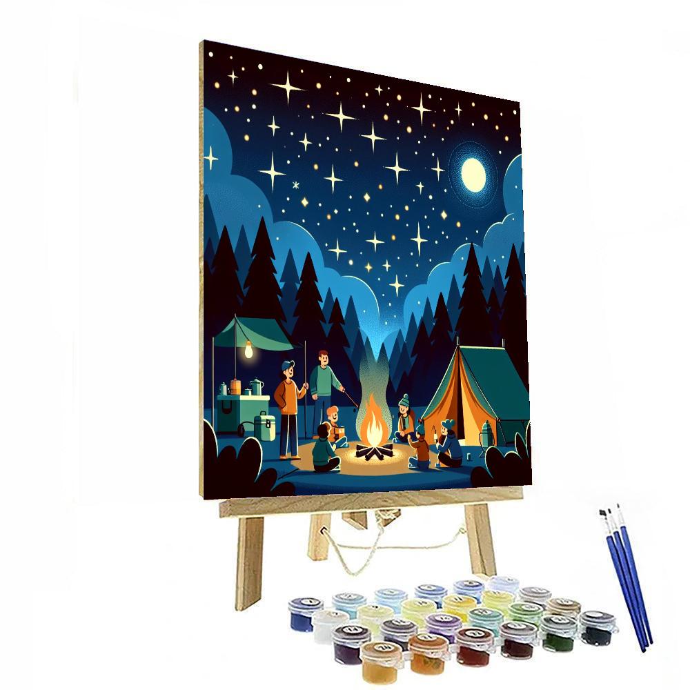Moonlight Magic Campout Paint By Number