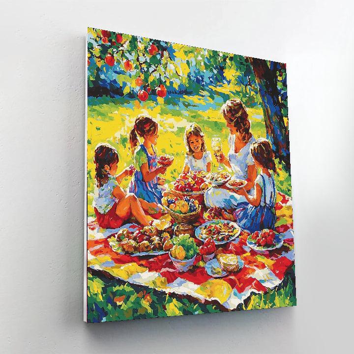 The Picnic Blanket Number Painting