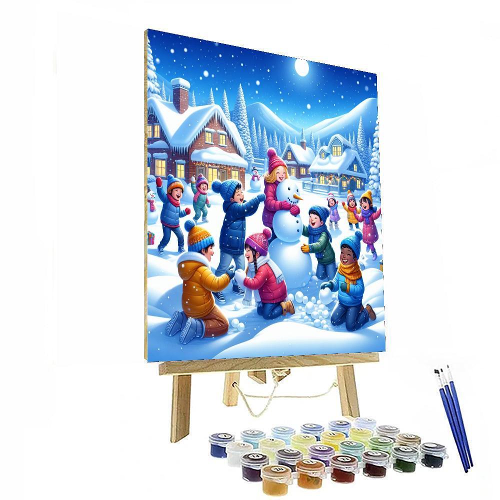 Joyful Winter Celebration Paint By Color