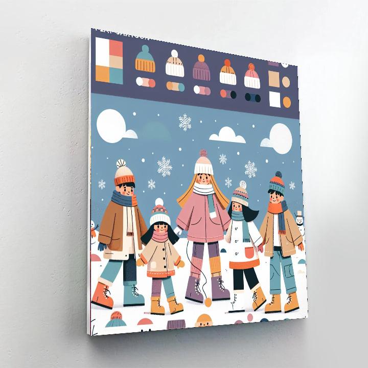 Frosty Wonderland Expedition Number Painting