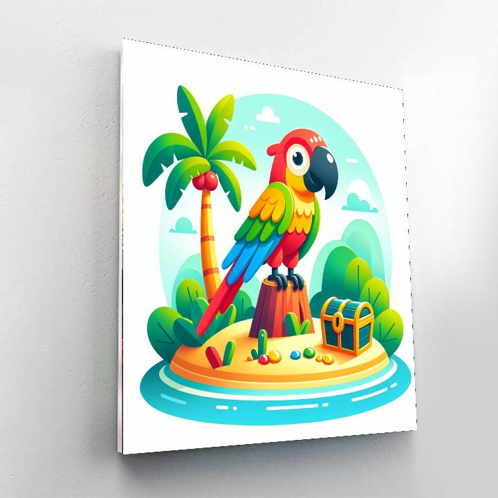Parrot's Treasure Island Numbered Painting Kits