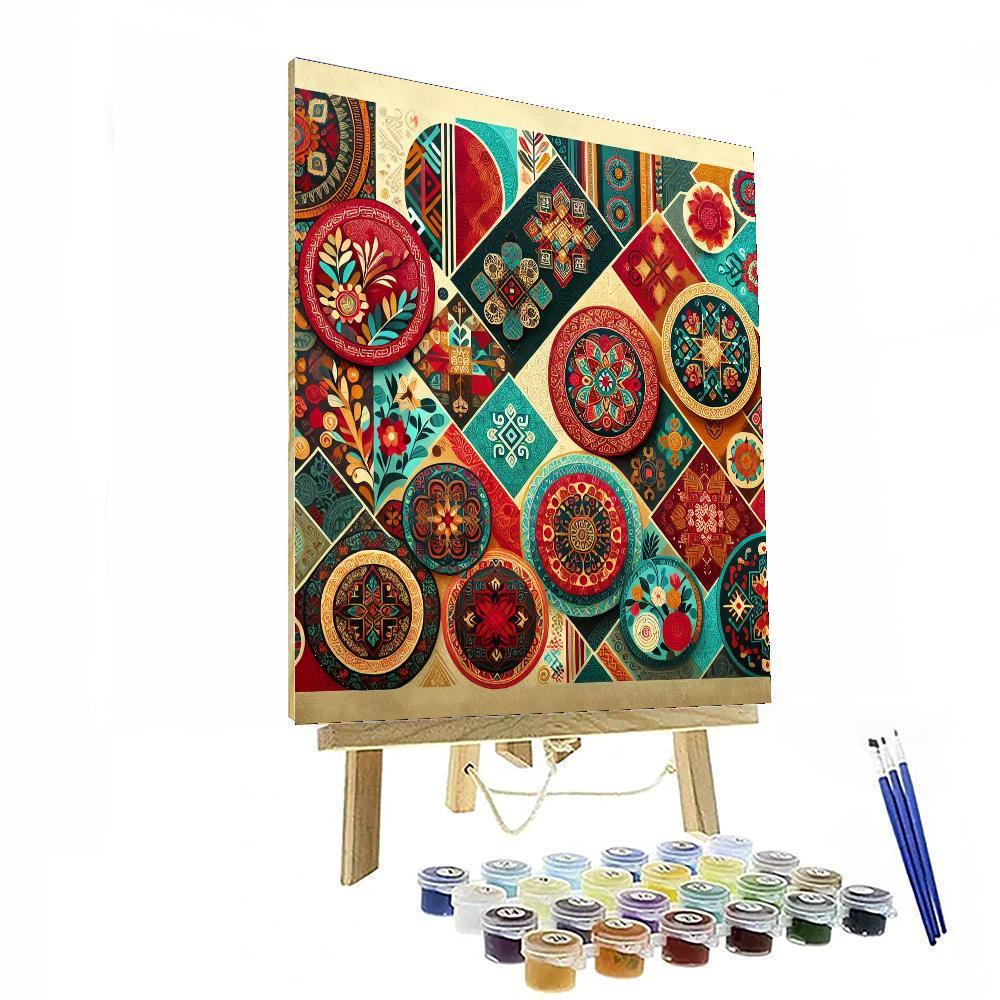 Cultural Journey Through Colors Numbered Painting Kits