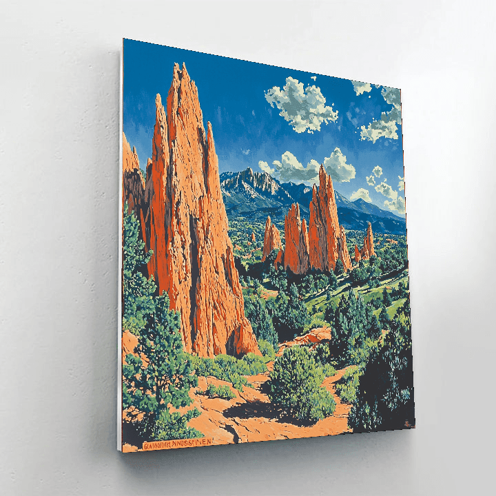 Garden Of The Gods - Colorado Paint By Numbers