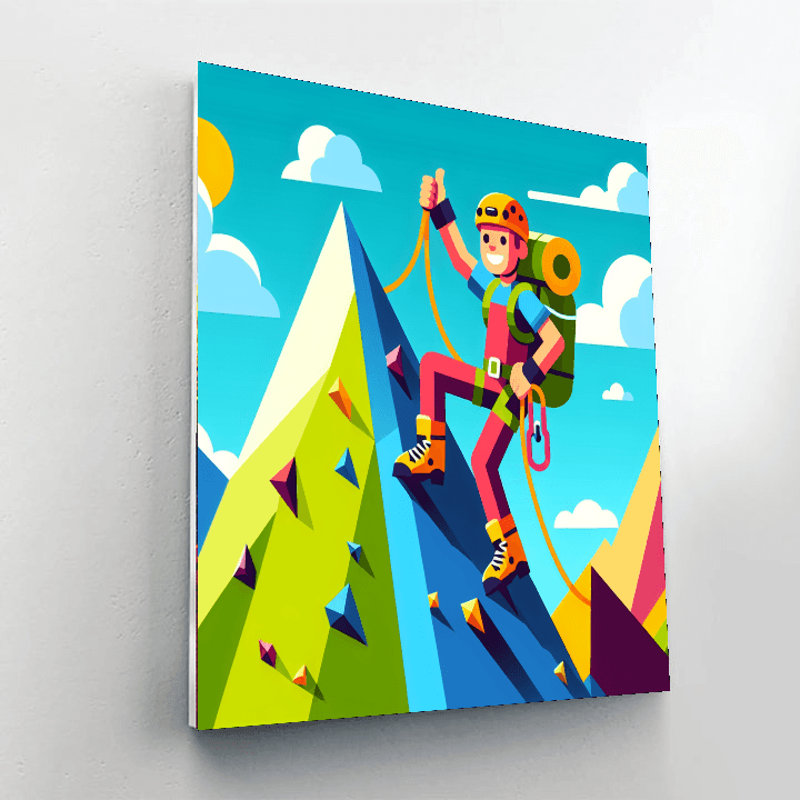 Mighty Mountain Climber Paint By Color