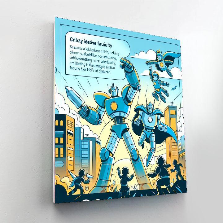 Robot Heroes Battle Numbered Painting Kits