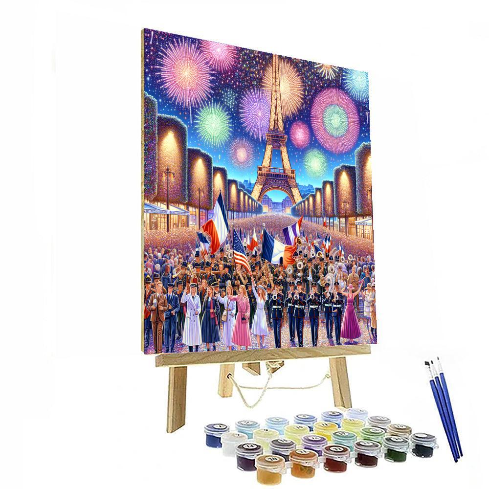 Bastille Day Celebrations - France Painting By Numbers Kit
