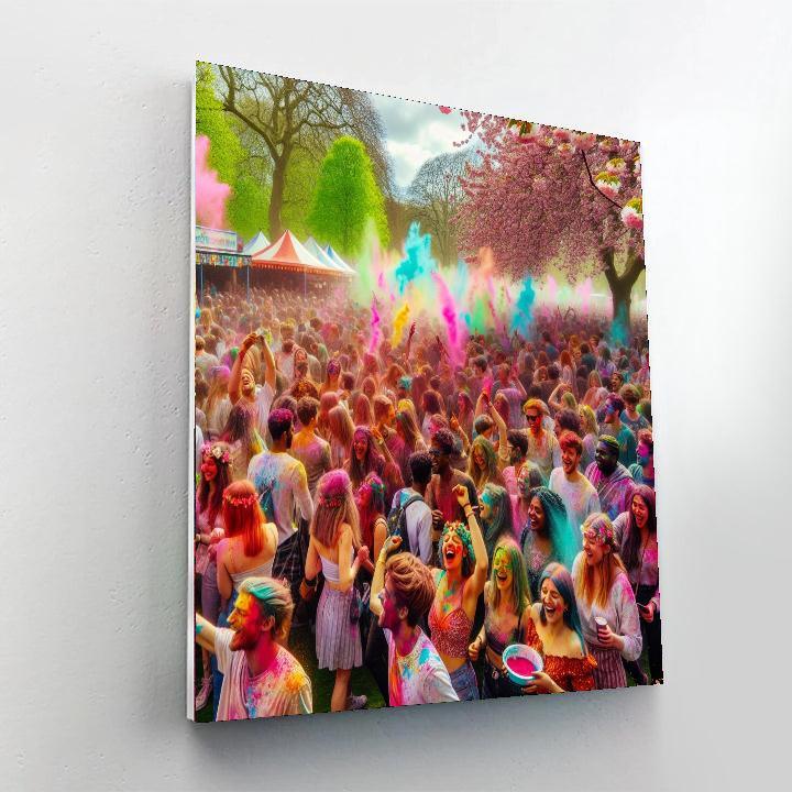 Festival Of Colors - Festival De Colores - Mexico Numbered Painting Kits