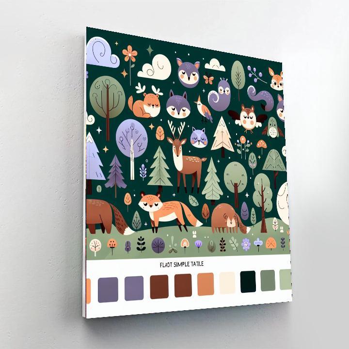 Magic In The Enchanted Forest Paint By Numbers Kits