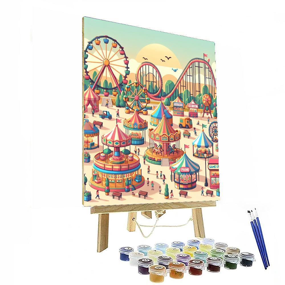 Fun Park Adventure Number Painting