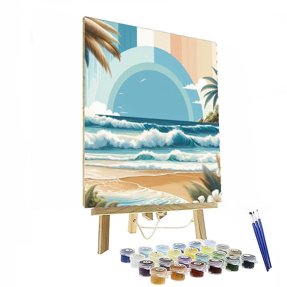 Radiant Ocean Breeze Paint By Numbers Art