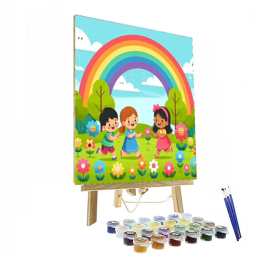 Playful Rainbow Adventure Painting By Numbers Kit