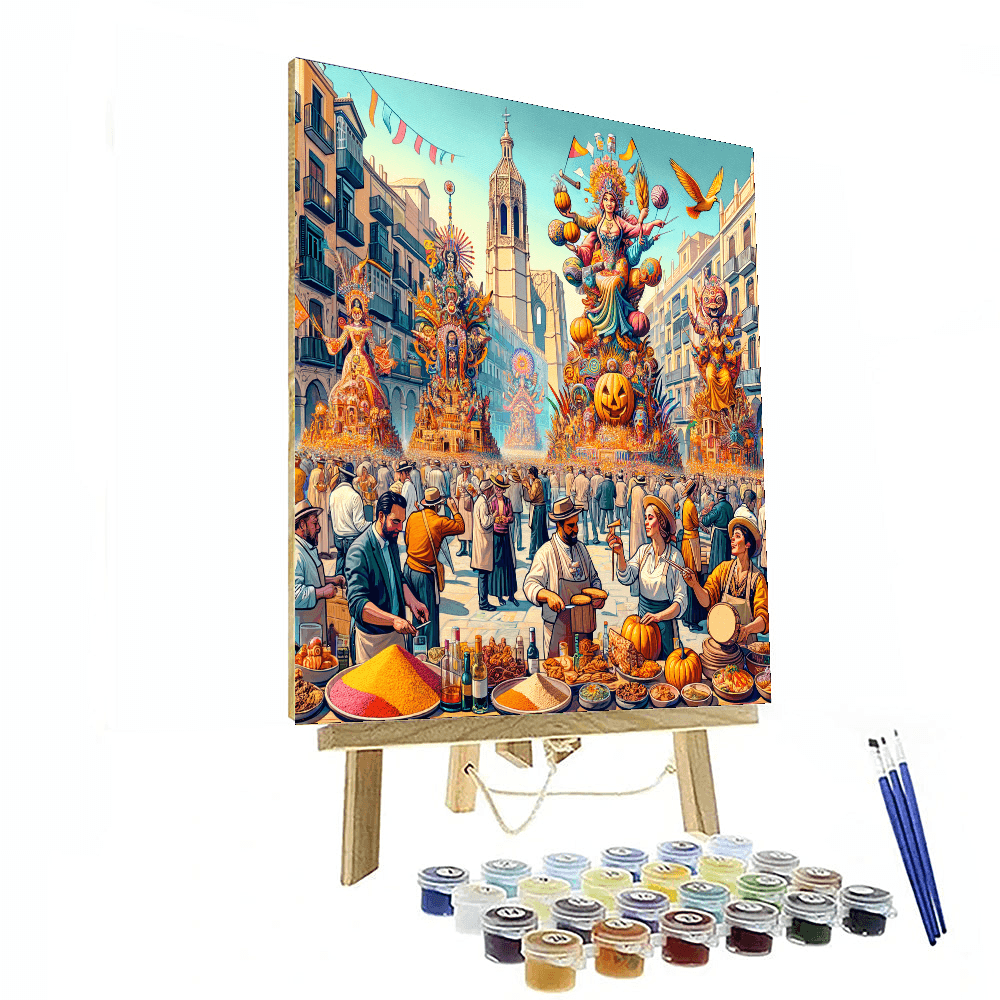 The Las Fallas Festival Paint By Numbers