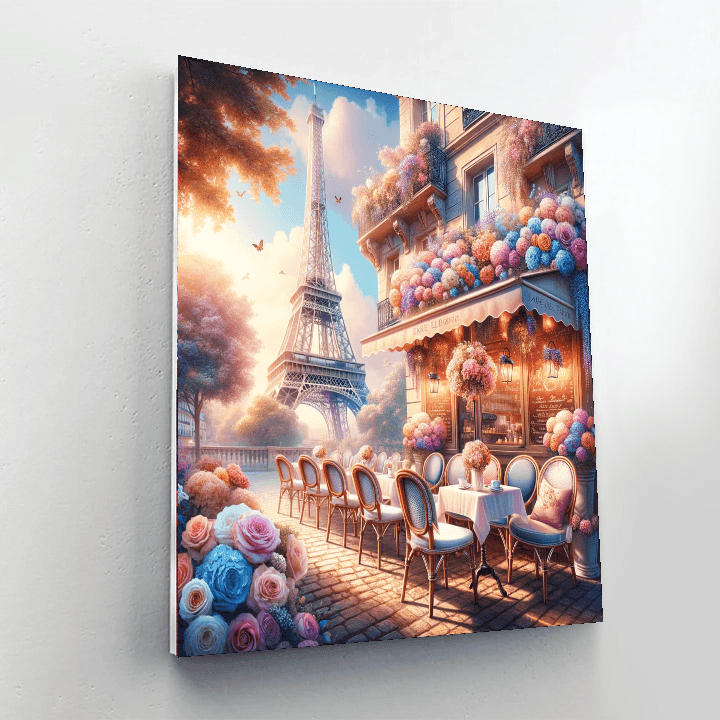 Café In Paris DIY Paint By Numbers