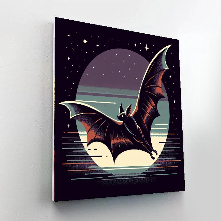 Brisk Bat Paint By Numbers Art