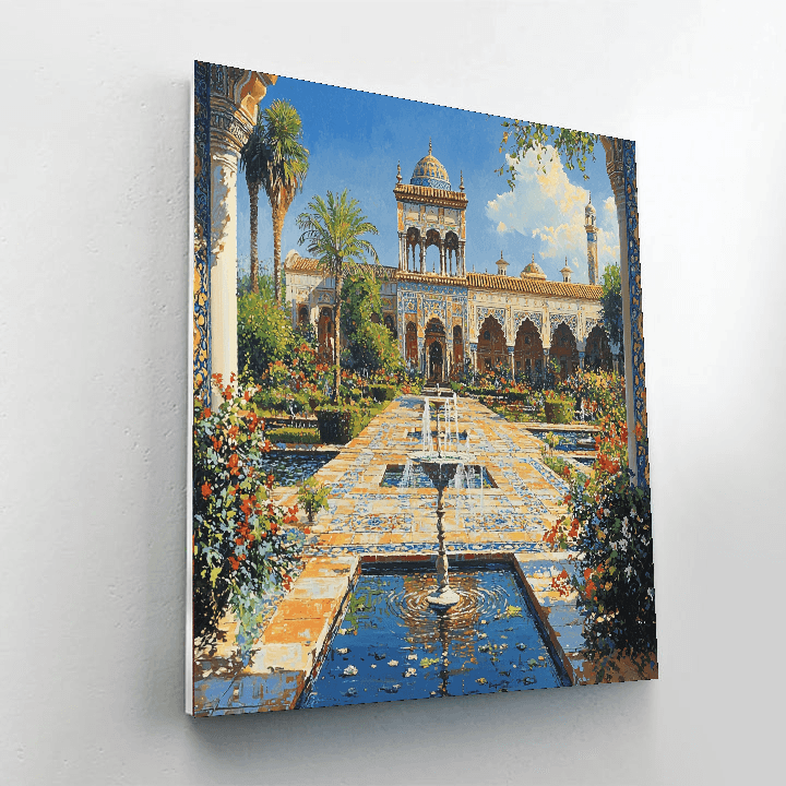 The Alcazar Of Seville - Spain DIY Paint By Numbers