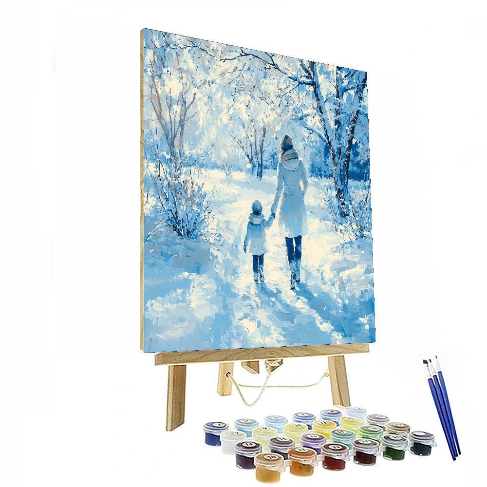 Frosty Morning Walk Paint By Numbers Kits