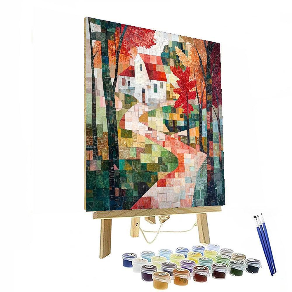 Paul Cézanne Inspired Mosaic Dreams  Painting By Numbers Kit