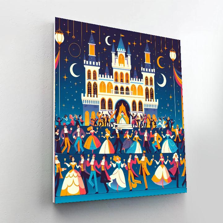 Fairytale Castle Party Number Painting