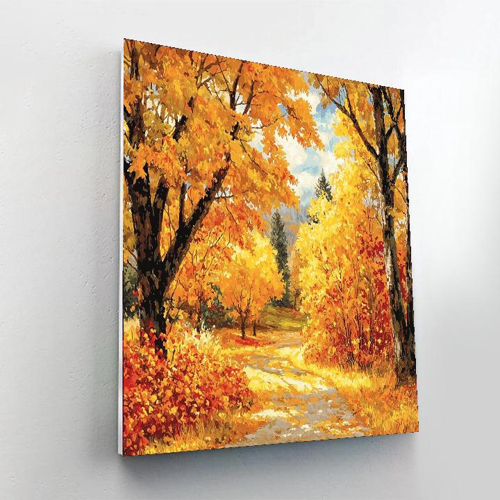 Paul Cézanne Inspired Golden Orchard Reverie  Paint By Numbers Kits