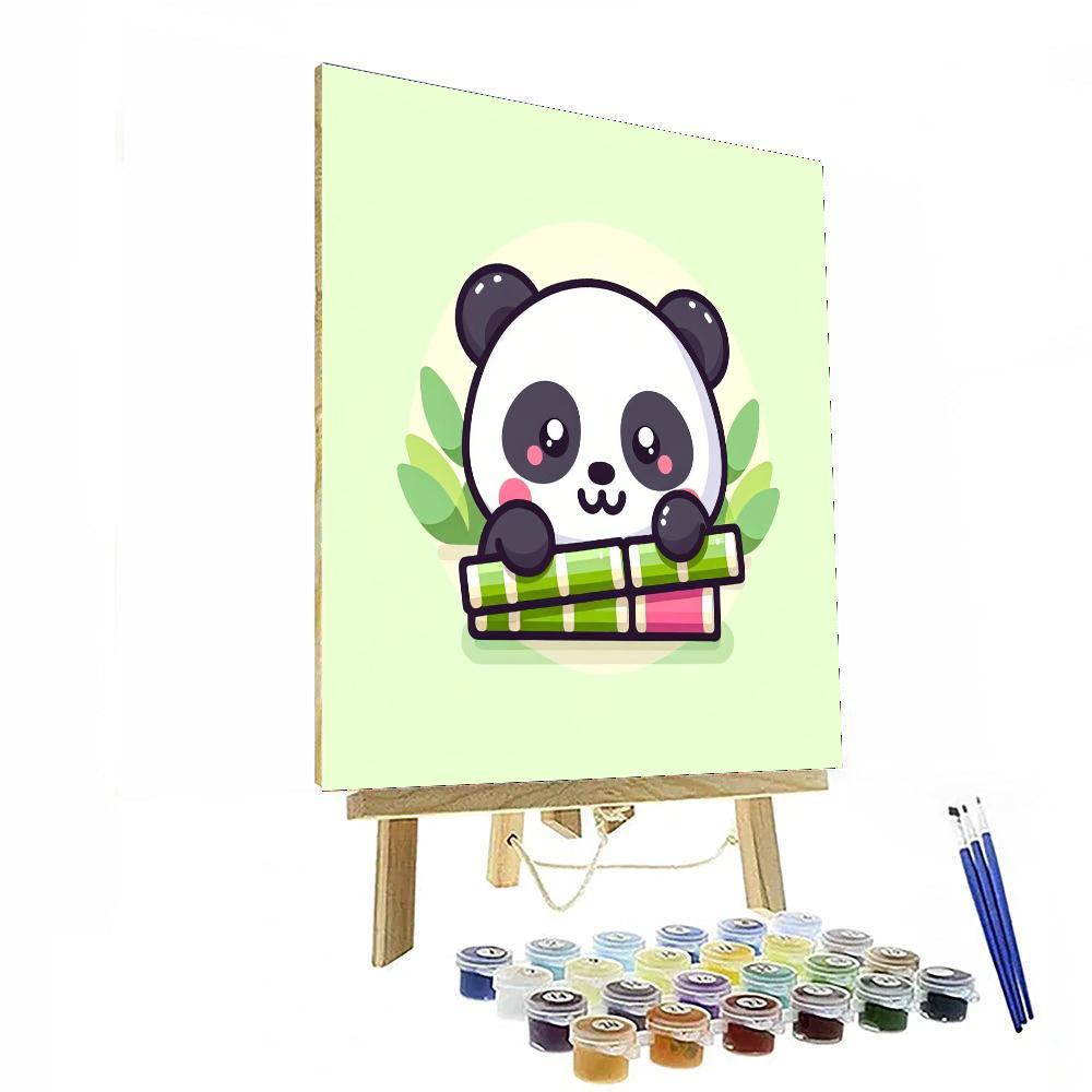 Playful Little Panda Paint By Number