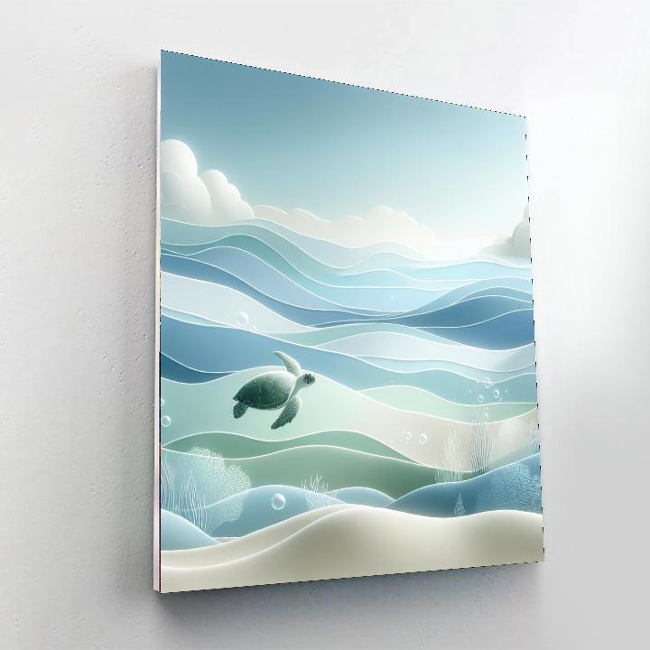 Turtle's Ocean Serenity Paint By Numbers Kits