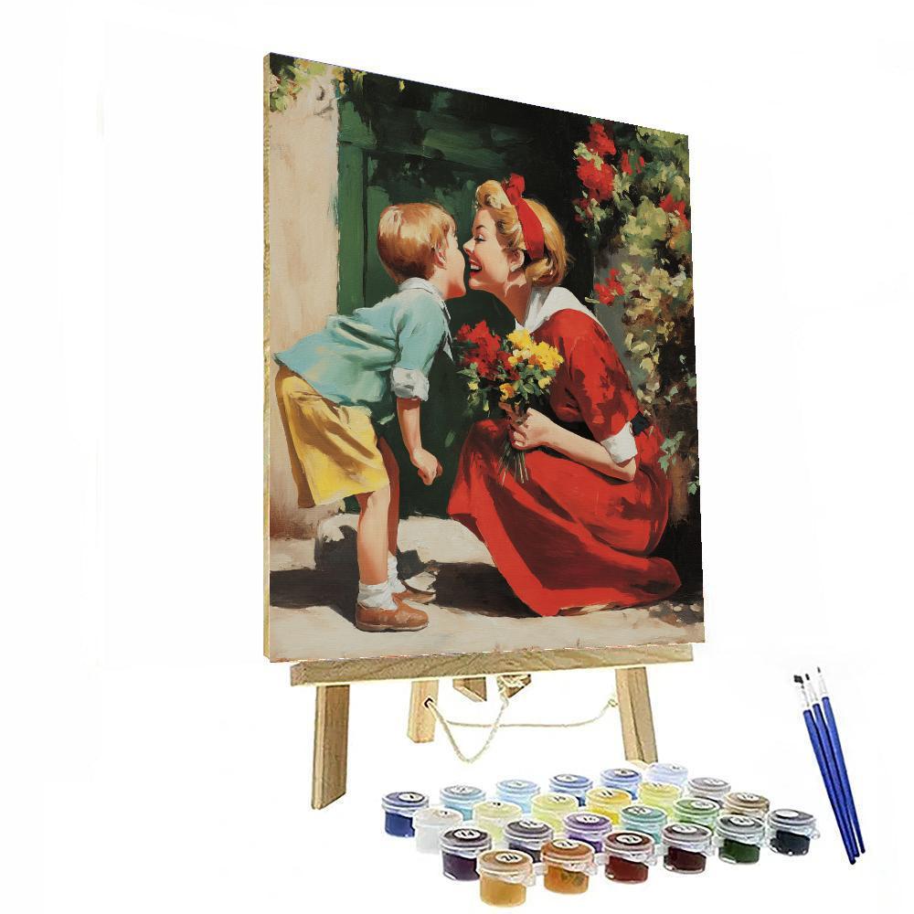 Radiance Of A Mother's Smile Painting Number Kit