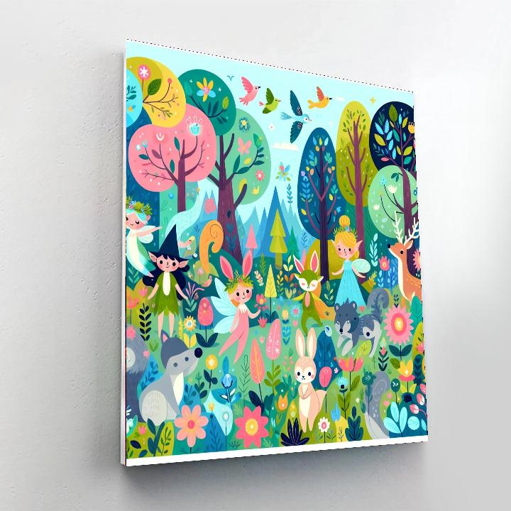 Forest Magic Gathering Paint By Numbers