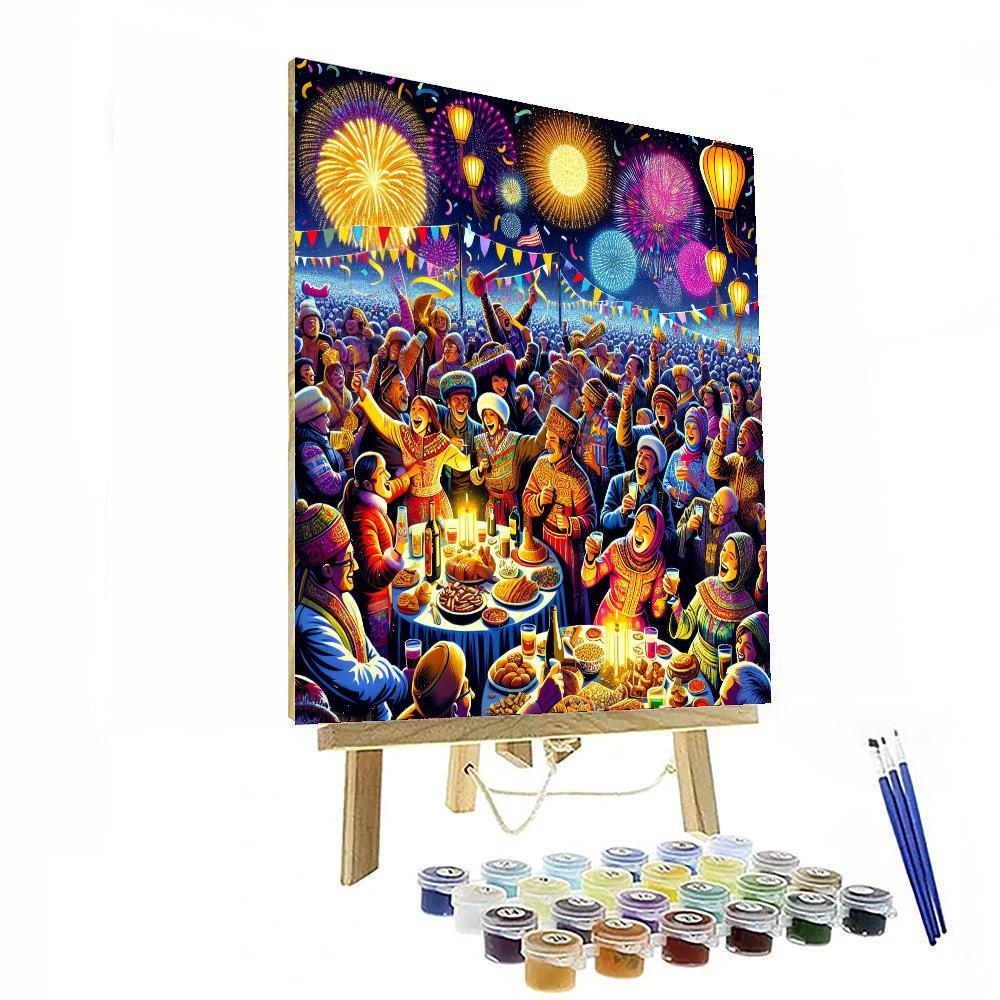 Año Nuevo Latino Paint By Numbers Art