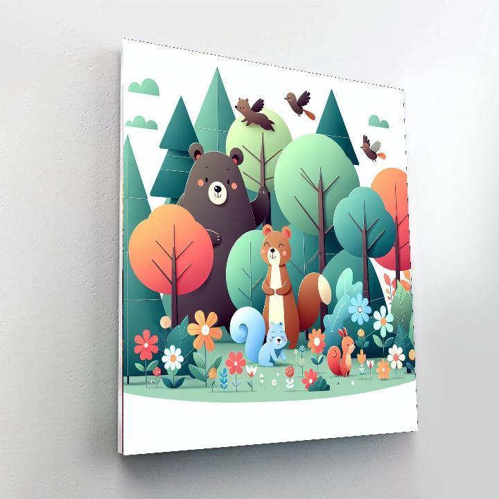 Fantastic Forest Hideaway Numbered Painting Kits