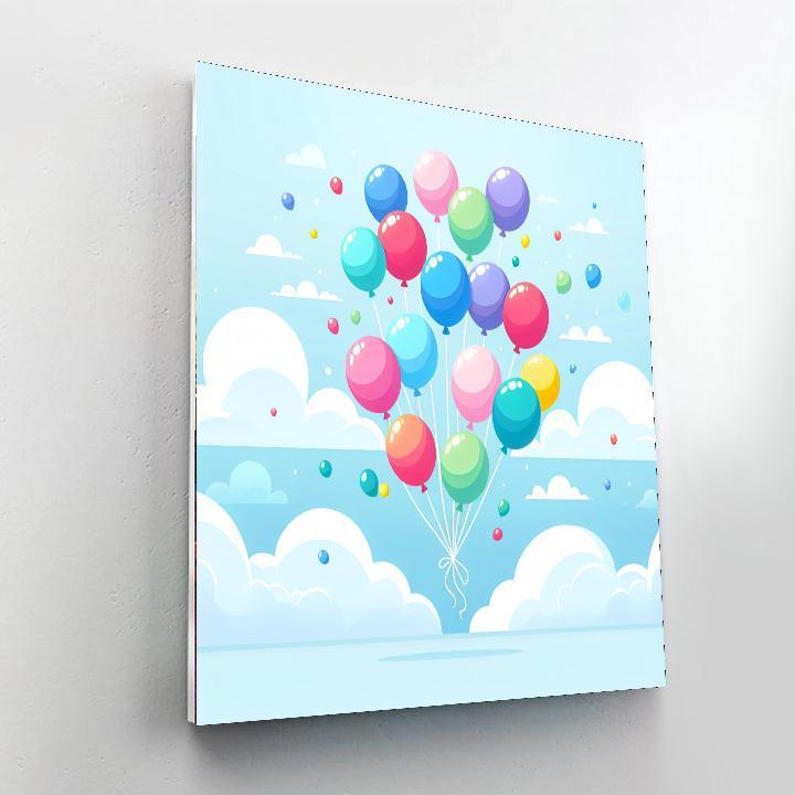 Skybound Balloon Adventure Painting By Numbers Kit