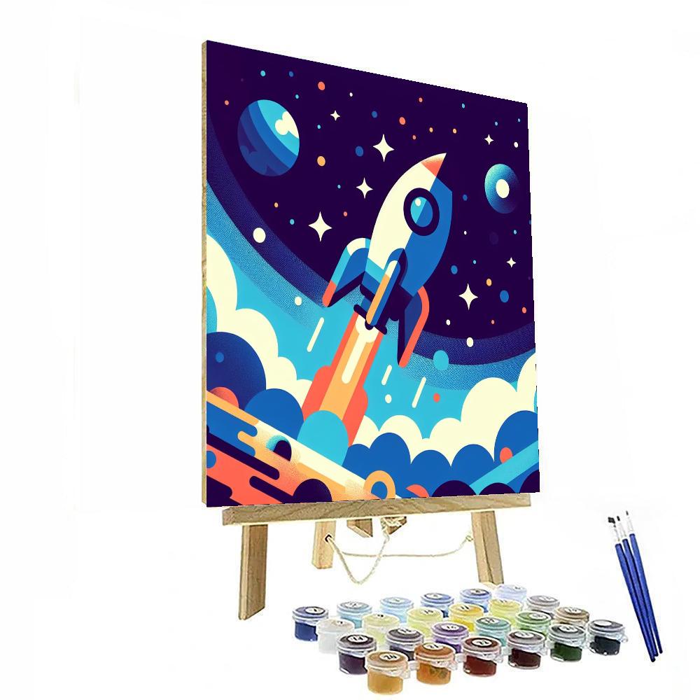 Roaring Rockets Numbered Painting Kits