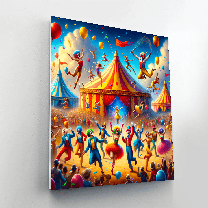 Joyful Circus Spectacle - DIY Painting By Numbers Kit