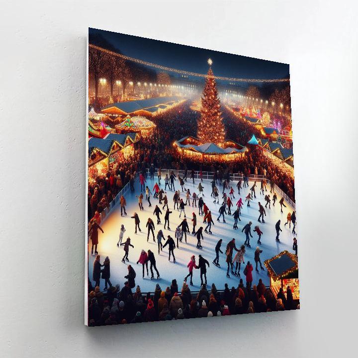 Winter Wonderland - Hyde Park, London Number Painting