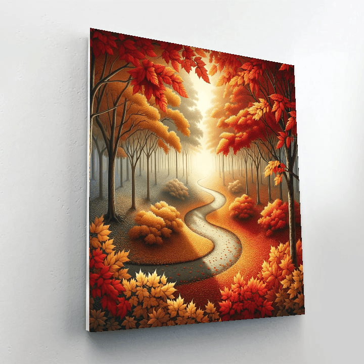 Crisp Autumn Walk DIY Paint By Numbers