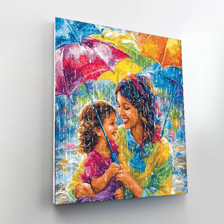 Kisses In The Rain Numbered Painting Kits