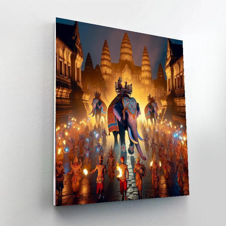 Kandy Esala Perahera - Kandy, Sri Lanka Paint By Number