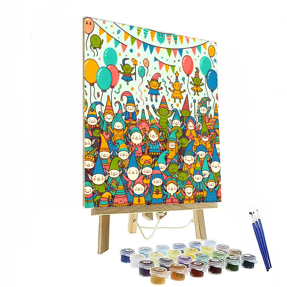 Giggling Goblin Gala Paint By Numbers Art