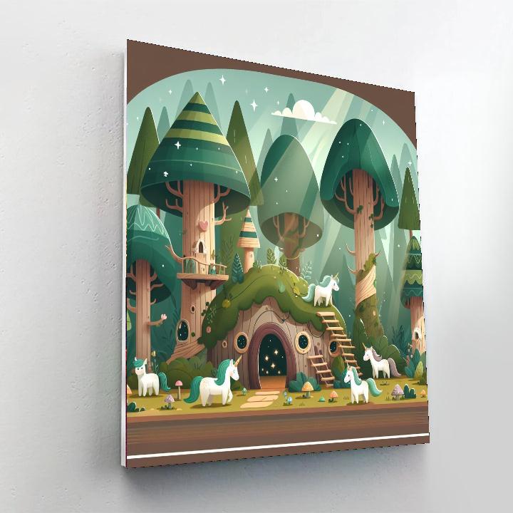 Forest Magic Hideout Paint By Numbers