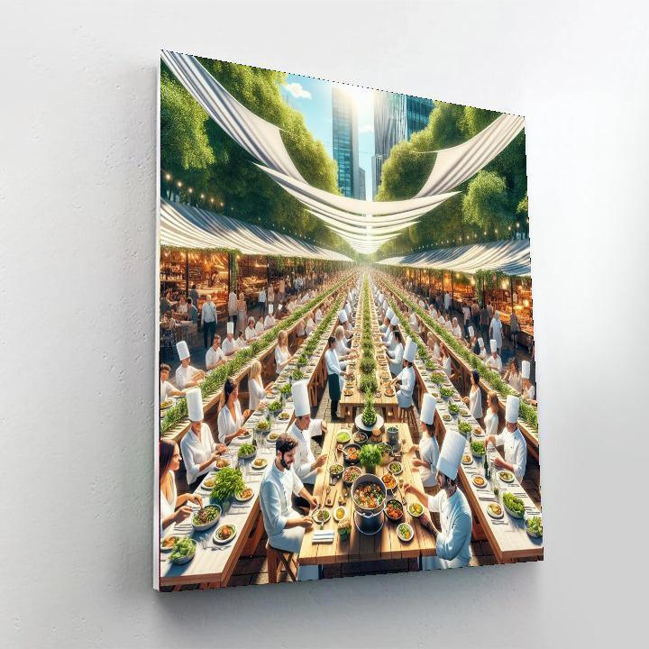 Melbourne Food And Wine Festival - Melbourne Paint By Numbers Kits