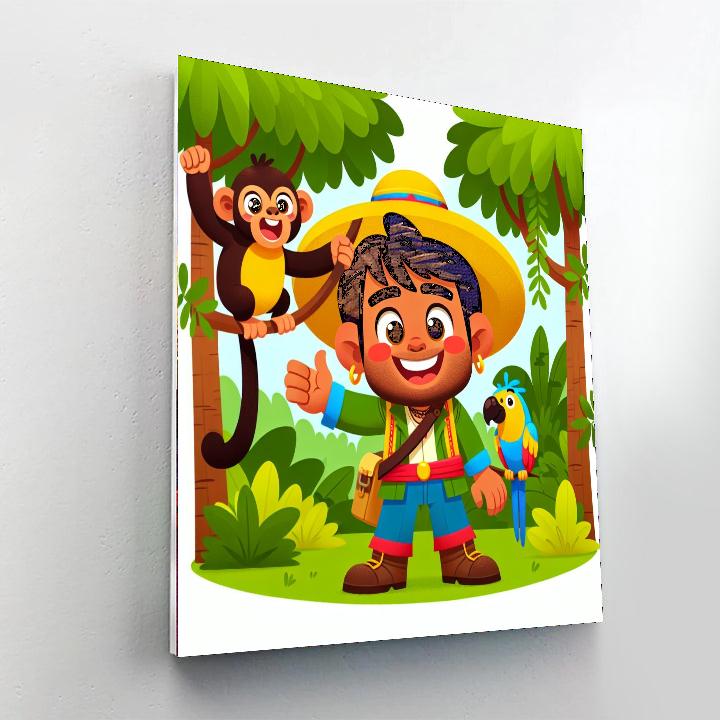 Jungle Adventure With Tamer Paint By Numbers