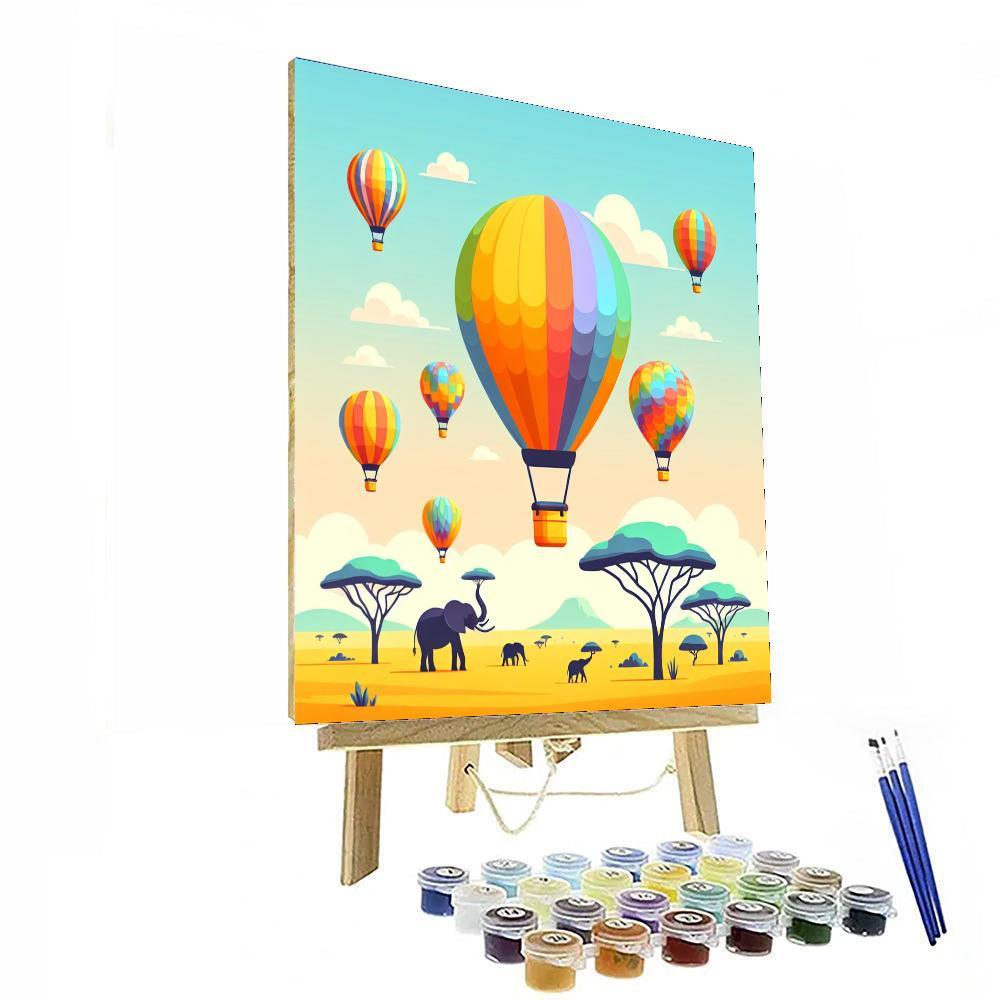 Balloon Safari Numbered Painting Kits