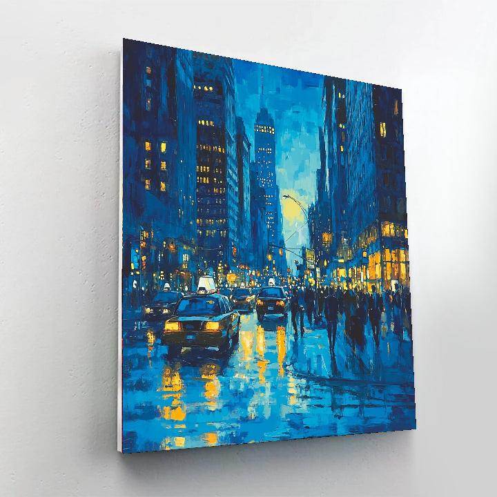 Edward Hopper Inspired City Life In Motion  Paint By Numbers