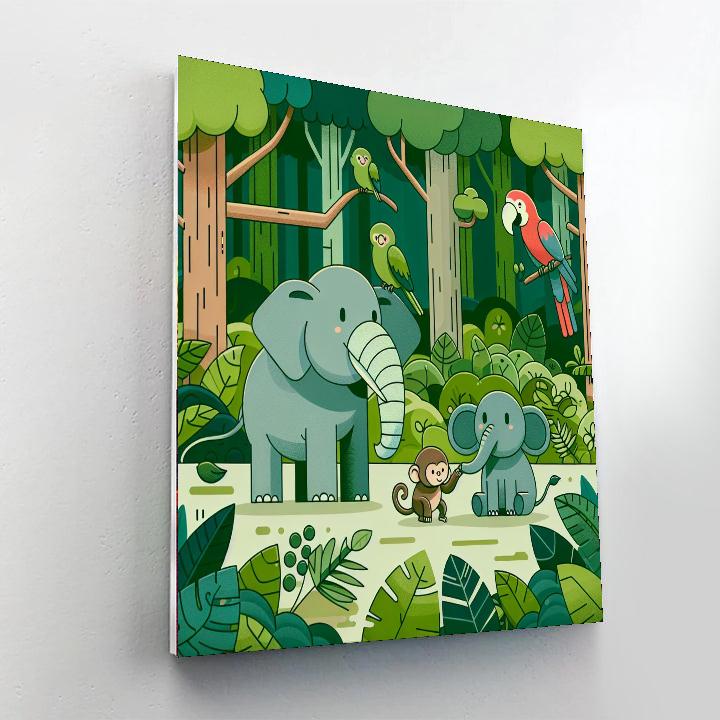 Gentle Giant Jungle Journey Painting By Numbers Kit