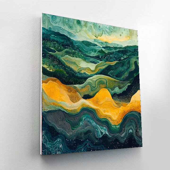 Max Ernst Inspired Mystical Landscapes  Painting Number Kit