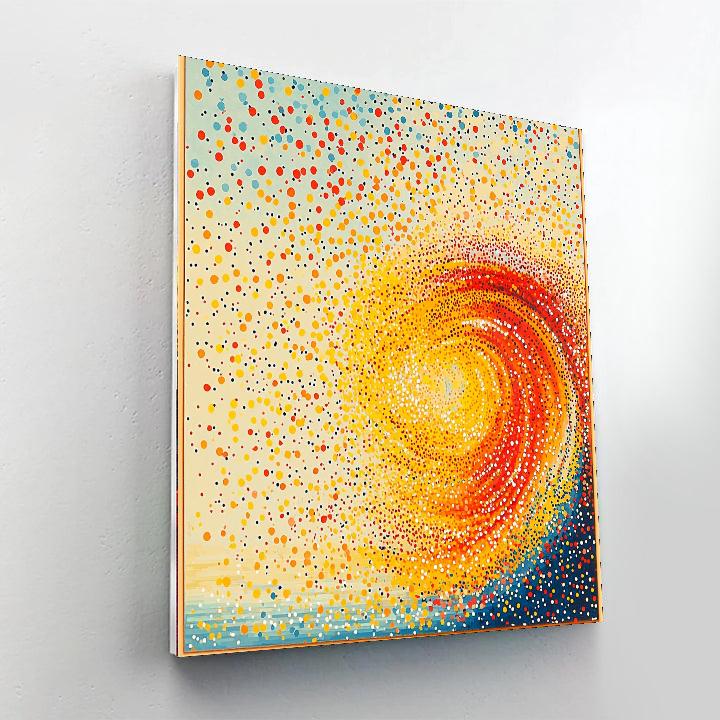 Georges Seurat Inspired Fluctuating Energy  Paint By Number