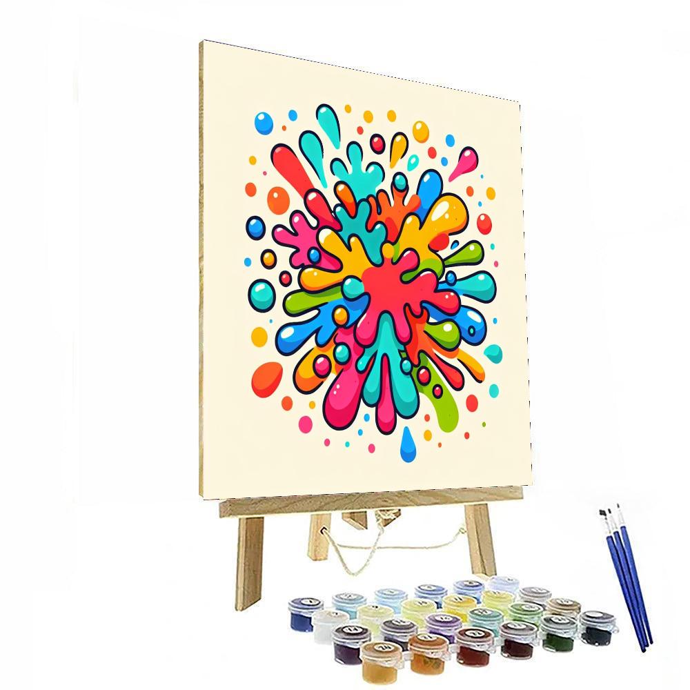 A Splash Of Color Paint By Numbers Art