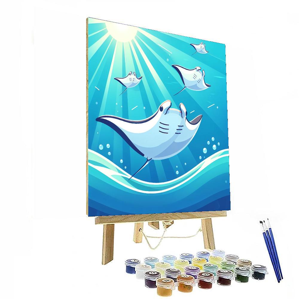 Magical Manta Migrations Numbered Painting Kits