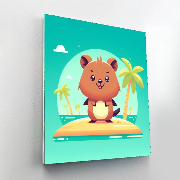 Quaint Quokka Paint By Numbers Art