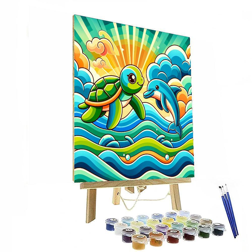 Sailing With Friends Paint By Numbers Art